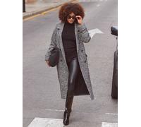 Sosandar Sosandar Grey & Black Herringbone Wool Mix Longline Coat Gris FR 46 (EU 44)