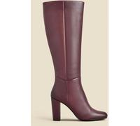 Sosandar Sosandar Leather Zip Knee High Boots rouge EU 39 (UK 6)