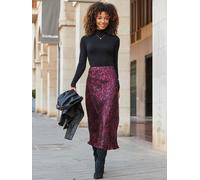 Sosandar Sosandar Leopard Print Satin Slip Skirt rouge FR 38 (EU 36)