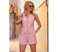 sosandar Sosandar Linen Blend Shorts Rose FR 48 (EU 46)