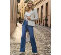 Sosandar Sosandar Linen Blend Tuxedo Blazer Jacket naturel FR 36 (EU 34)