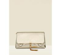 sosandar Sosandar Metallic Tassel Detail Clutch Bag With Chain Strap doré Un an