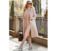 sosandar Sosandar Premium Longline Wool Mix Coat naturel FR 42 (EU 40)