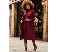 sosandar Sosandar Premium Longline Wool Mix Coat rouge FR 48 (EU 46)