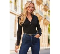 Sosandar Sosandar Premium Rib Top Noir FR 40 (EU 38)