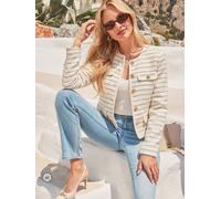 Sosandar Sosandar Stripe Boucle Jacket naturel FR 38 (EU 36)
