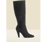sosandar Sosandar Suede Knee High Heeled Boots Noir EU 40 (UK 7)