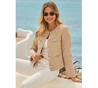 Sosandar Veste sans col à boucle Sosandar naturel FR 50 (EU 48)