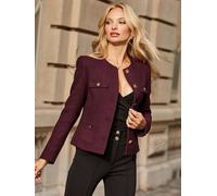 Sosandar Veste sans col à boucle Sosandar rouge FR 36 (EU 34)