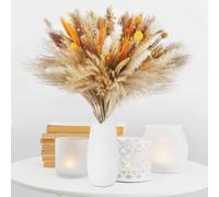 Sosayet Pampa Séchées Naturelle Décoration, 100 PCS Fleurs Séchées de 40-44 cm, Bouquet Séché Décor d'herbe de Pampa, Plantes Décoratives en Herbe Pampa pour Boho Arrangements, Mariage, Anniversaire