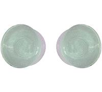 SoScene Bouchons en verre double évasé Sparkle Galaxy, 14mm- 9/16 inch, Verre, Sans pierre précieuse