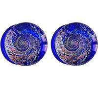SoScene Sparkle Galaxy Bouchons évasés en verre, 14mm-9/16 inch, Verre, Sans pierre précieuse