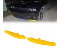SOSEGA Lot de 2 protections de pare-chocs avant pour Dodge Challenger Scat Pack R/T GT SRT 2015-2023, pas pour Plus, large (jaune)