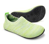 Sosenfer - Chaussons pour enfants - Avec semelle antidérapante - Unisexe, vert, 35 EU