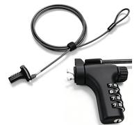 Soserkouer Câble de sécurité pour Ordinateur Portable 2 m,Code 4 Chiffres | 10000 combinaisons,tête de Serrure pivotante，Compatible avec les ordinateurs portables Dell, Lenovo, HP et autres marques