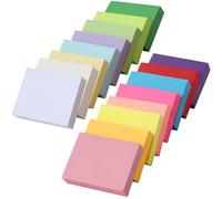 SOSINYA 16 Bloc-Notes 1600 feuilles.76x76mm Marque-pages adhésifs.16 couleurs mini-Sticky notes.100 feuilles/pad-Notes adhésives.Notes autocollantes super collantes.Bloc Note-maison/bureau/ecole