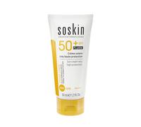 SOSKIN - Crème Solaire Très Haute Protection Fluide SPF50+ - Texture Légère Sans Trace Blanche - Formule Respectueuse de la Peau et de l’Environnement - 50 ml