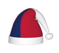 SOSNBK Chapeau de Noël imprimé drapeau du Texas pour enfants - Chapeau de Père Noël en peluche douce, couvre-chef parfait pour Noël