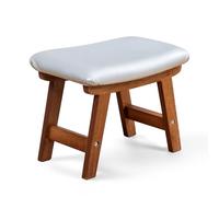 Sosola Le repose-pieds doux et pliable est fabriqué à partir de cuir de qualité supérieure et est livré avec un design amovible. (Argent)