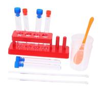 Sosoport 1 Ensemble Accessoires Expérimentaux Stem pour Support à Éprouvettes Éprouvettes Transparentes de Mesure de Mélange Prélèvement Matériel pour Apprentissage Scientifique