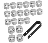 Sosoport 1 Ensemble Couvre Écrous de Roue Vol pour Protection de Boulons Noirs Installation Facile et Robuste Compatible avec Plusieurs Modèles