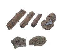 Sosoport 1 Ensemble Décoration De Jardin Tronc Faux Pierre Décorations Naturel Souche Paysage Petit Miniatures Aquarium Bois Flotté Grand Aquarium Bois Flotté Eau Douce Brun PVC