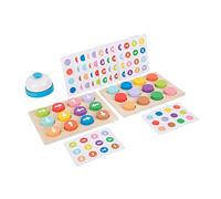 Sosoport 1 Ensemble Jouets De Bataille en Bois en Bois Drôle De en Bois Enfants Plaything Éducatif Jouets D'entraînement Logiques De Cognition De Direction Coloré Papier