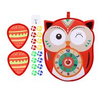Sosoport 1 Ensemble Jouets de fléchette à Balle Collante Planche bébé Planche avec Ballon Planche Double Face Conseil pédagogique de Bord Jeu de Plateau Plastique Rouge
