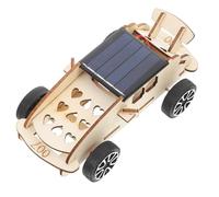 Sosoport 1 Ensemble Modèle de Voiture Solaire Point de Puzzle Jouets kit de Projet de système Solaire pour Les Enfants à énergie Solaire Kits de Moteurs solaires pour Enfants en Bois