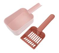 Sosoport 1 Jeu Pelle à Litière pour Chat Doublure Pellets Pipi Litière Agglomérante pour Chat Grattoir Coin Chat Mangeoire pour Chat Automatique Jetable Filtre Désodorisant Les Hanches Rose