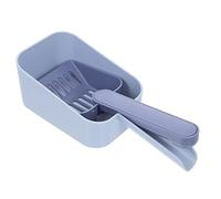 Sosoport 1 Jeu Pelle à Litière pour Chat Litière Agglomérante pour Chat Outil De Litière pour Chat Trappeur Poubelle Désodorisant Scoop Dissuasif Poste Grattoir Air Blue Les Hanches