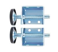 Sosoport 1 Paire de Pieds de Nivellement pour Meuble en Acier Vis Réglables pour Armoire et Table Protection de Sol Anti-Humidité Supports Stables pour Compensation des Sols Irréguliers