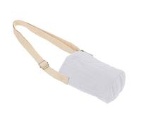 Sosoport 1 Pc Tasse mug Couvercle Housse Gourde Housse pour Gourde de Transport pour Bouteille d'eau Para conteneur de Bouteille d'eau Pochette de Voyage Toile Blanche