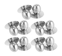Sosoport 10 Pièces Bouton de Couvercle Résistant la Chaleur et Antidérapant pour Casserole en Acier Inoxydable Argenté Accessoire pour Poêles et Cocottes