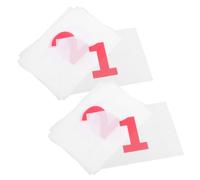 Sosoport 10 Pièces Dossards Numérotés et Résistants Système Dattache Rapide Imperméable Visibilité Optimale pour Courses et Marathons