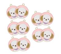 Sosoport 10 Pièces Étiquettes Identité Accessoires Décoratifs pour Animaux Pendentifs Ronds Personnalisables pour Reconnaissance Facile