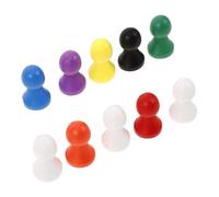 Sosoport 10 Pièces Jeu Échecs Bois de Colorés Bois pour Jeux de Société et Accessoires de Plateau Parfaits pour Entre et Apprentissage des Mathématiques