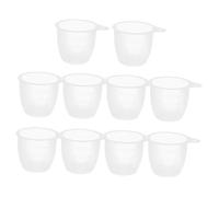 Sosoport 10 pièces Lot de Tasses à Mesurer Transparentes pour Cuiseur à Riz Graduées pour Ingrédients et Secs Petites Tasses Robustes pour Cuisson Précise
