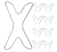 Sosoport 10 Pièces Support de réservoir de Camping Lune en Plein air Clip à Ressort de retenue du Support de pli de Camping Cassette 12 Vitesses Long w Acier Inoxydable