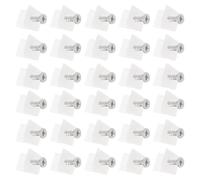 Sosoport 100 Cales de Meubles en Fer et Polypropylène Équerres de Renfort d'Angle à 45 Degrés Kit Réparation Tiroir Affaissé Vis Auto-Perceuses Argentées 35X16 pour Fond de Tiroir et