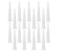 Sosoport 100 Embouts de Buse de Calfeutrage en Plastique, Diamètre Intérieur 1,4 CM, Applicateurs pour Mastic et Colle, Compatibles Tubes de Joint, pour Travaux D’Étanchéité Maison, Pack