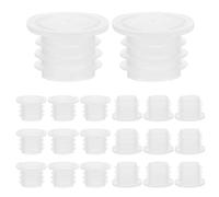 Sosoport 100 pièces Bouchons Plastique Réutilisables Lot Caps Étanches Bouchon Bouteille Joint Bocaux Couvercle Pot Confiture Compact et Adapté Bouteilles Eau et Bocaux Plastique
