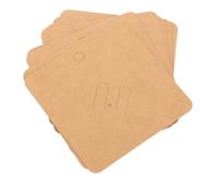 Sosoport 100 Pièces broche en carton couvercle du guide d'ondes micro-ondes porte-clés cartes à bijoux à vendre avec des sacs cahier de poche journal vierge papier Brun