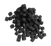 Sosoport 100 Pièces Coussins de Séchage pour Carrelage en Plastique Noir Tampons Isolants Carrés pour Colle Outils pour Pose de Carreaux Céramique Accessoires de Construction Robustes