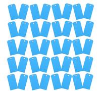 Sosoport 100 Pièces Étiquettes de Bagage en Pvc Bleu avec Surface Écrivable et Construction Robuste pour Étagères de Stockage et Inventaire à Domicile