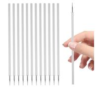 Sosoport 100 Recharges pour Stylo Gel 05 MM Pointe Fine Noir Universelles Recharges d'Encre Gel Fluide Séchage Rapide pour Fournitures Scolaires et Bureau