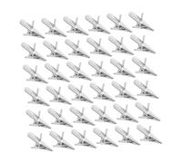 Sosoport 100pièces Pinces Métalliques pour Décorations De Noël Pinces pour Fleurs De Noël Petites Pinces pour Travaux Manuels pour Suspension De Décorations pour Arbre