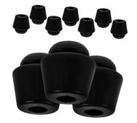 Sosoport 10pcs Coussins en Caoutchouc Noir pour Butée de Porte et Capot de Voiture, Amortisseurs Polyvalents Anti-Collision et Protection Pare-Chocs Fiables