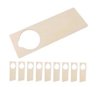 Sosoport 10pièces Panneaux De Porte Bois Vierges Supports De Poignée De Porte pour Décoration DIY Plaque De à Peindre pour Maison Bureau Hôtel