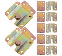 Sosoport 12 Paires Supports Muraux Emboîtables en Acier Robuste Crochets à Suspendre pour Cadres Photo et Tableaux Connecteurs Métalliques Grand Format pour Fixation Murale Décorative